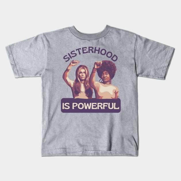 Gloria Steinem and Angela Davis Portrait Kids T-Shirt by Slightly Unhinged